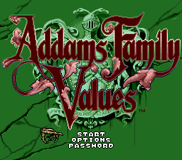 Заставка игры Addams Family Values